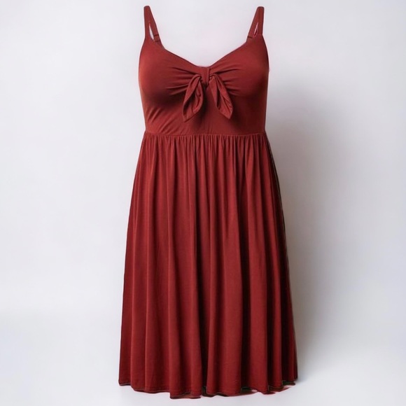torrid Dresses & Skirts - Torrid 1X Mini Super Soft Bow Front Skater Dress